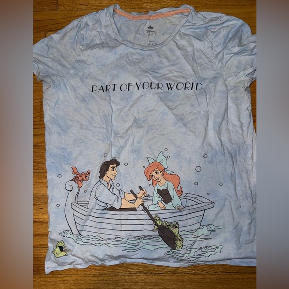 Disney Tops - The Little Mermaid 'Part of Your World' T-Shirt - Blue